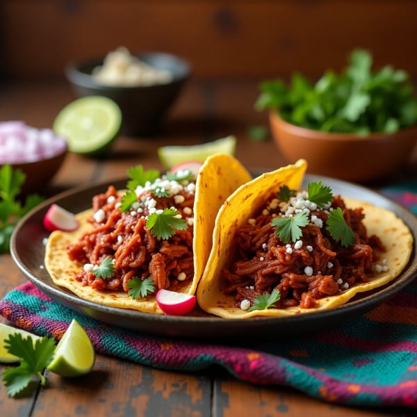 Red birria tacos 