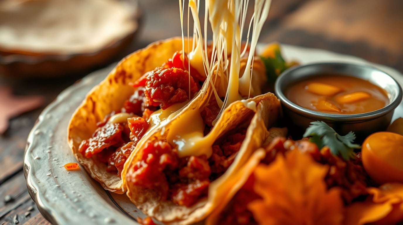 How to Serve Red Quesa Birria Tacos